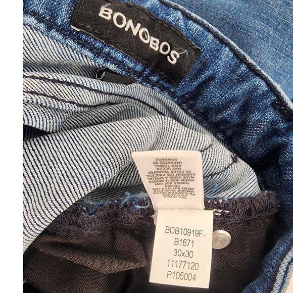 Bonobos Men's Medium Wash Denim Blue Jeans Men’s Size 30x30 - Picture 9 of 10